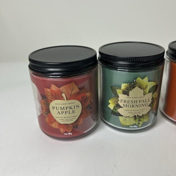 Bath & Body Works Candies 7oz Pumpkin Scented Fall Autumn Lot Of 4 - Picture 2 of 8